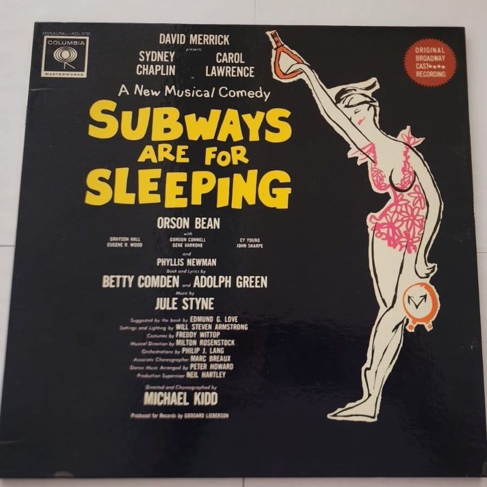 Subways Are For Sleeping - Original Cast Recording LP - Great working order